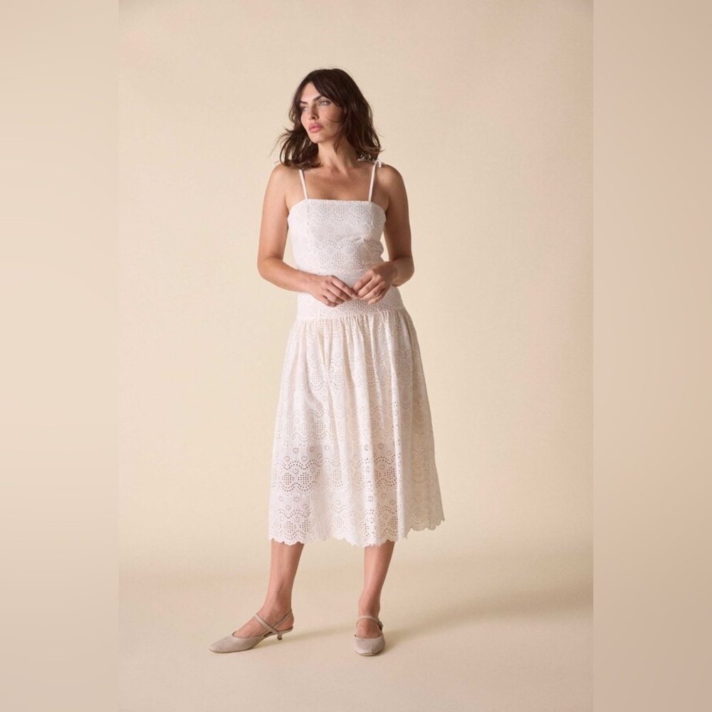 St. Roche Benedict Midi Dress size 8 in Vanilla. New with tag